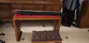 妙意轩 烧桐木仿古琴桌共鸣古琴桌凳实木琴桌琴凳国学古琴桌书法桌 中号椭圆孔浅棕色琴桌一套 实拍图