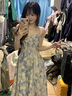 舒芳蝶（shufangdie）蓝色碎花吊带连衣裙套装2025夏季新款女装收腰开衫配海边度假裙子 白色开衫+蓝色吊带裙 M 实拍图