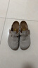 Devo软木拖鞋女秋冬季舒适包头拖鞋勃肯鞋女士拖鞋3624 灰色反绒皮（双扣升级版） 40 （建议拍小一码） 实拍图
