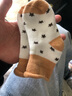 茵儿帮婴儿袜子棉质加厚儿童棉袜0-1-3岁宝宝袜子幼儿秋冬季保暖中筒袜 卡其组5双装 6-12月 实拍图