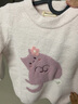 戴维贝拉（DAVE＆BELLA）小童毛衣男童上衣雪尼尔半边绒女童衣服儿童针织衫春秋宝宝套头衫 浅粉色 120 cm（建议身高110-120cm） 实拍图