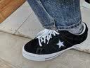 Converse匡威 One\/All Star 经典黑白翻毛皮男女鞋休闲运动板鞋 158369C 41 实拍图