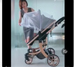 Jim&Lily婴儿车蚊帐全罩式通用防蚊虫宝宝高景观婴儿推车纱罩伞车网纱 25款拉链全罩式-通用防蚊虫-白色 升级版 实拍图