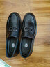 加洲公牛（CALIFBULL）皮鞋男士款秋冬季厚底增高乐福婚鞋套脚懒人商务休闲鞋子男黑色39 实拍图