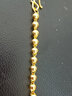 喜缘祥珠宝足金999光面圆珠佛珠黄金手链经典转运珠手链情人节生日礼物 链长17.5CM金重15.56g 实拍图