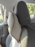 吉吉（GiGi）汽车头枕 G-1601太空记忆棉车用颈枕头靠枕 舒适护颈头枕可调节高低 灰色 实拍图