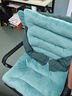 邂逅的青春办公室久坐椅垫连体坐垫靠背一体办公椅子垫学生座椅凳子屁股垫厚 蓝色小象 小号80*40cm 实拍图