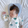 艾茵美（oinme）婴儿定型枕头纠正偏头宝宝新生儿0-1岁扁头矫正3-到6个月圆头防螨 纠正款蓝（枕套不可拆洗） 晒单实拍图