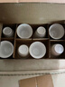 聚御瓷品茗杯潮汕家用功夫茶杯套装羊脂玉白瓷小茶杯陶瓷喝茶杯子闻香杯 竖纹杯[5*4.5cm] 45ml 8个 实拍图