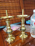 皇铜匠纯黄铜烛台招财进宝铜烛台蜡烛台复古铜洋烛尖烛台铜管烛台婚庆 8英寸招财进宝铜管烛台一对 实拍图