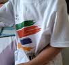 真维斯儿童短袖t恤男童潮流百搭夏季衣服10岁男孩纯棉半截袖轻薄上衣 【纯棉洋气】白色ZRD225 130 实拍图