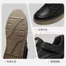 七匹狼（SEPTWOLVES）工装鞋男鞋子夏季休闲鞋真皮休闲皮鞋英伦复古板鞋黑色男士板鞋 黑色（四季款） 38 (240mm) 实拍图