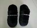 惠夫人冬季家居女士毛绒棉拖鞋室内防滑地板可爱包跟加绒月子鞋 双色绒 深灰色 38-39 适合37-38码穿 实拍图