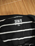 森马（Semir）短袖T恤男夏季时尚经典条纹圆领上衣日常简约装修身 黑白色调00391 175/92A/L 实拍图