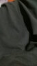秋冬季款男士长袖t恤秋季男装翻领新款加绒体恤纯色中青年加肥加大码打底衫潮中年上秋衣 1182深灰 4XL建议体重210-230斤 实拍图