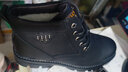 CHAOMU马丁靴男羊毛棉鞋加厚高帮棉皮鞋厚底工装雪地靴防滑防水冬季男鞋 黑色加棉 43 实拍图