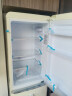 优诺（EUNA）150升 欧式复古彩色双开门冰箱 小型双室双温家用客厅办公寓保鲜冷冻网红冰箱150L 奶油白 晒单实拍图