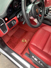 百德真皮全包围脚垫25款保时捷卡宴coupe  macan 帕拉梅拉 taycan 911 法拉皮红皮红绒 18-25款保时捷卡宴 实拍图