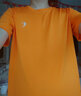 乔丹短袖男t恤夏季透气速干衣冰丝跑步T恤半袖运动服上衣 太阳橙 透气速干-1267F L 实拍图