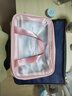 沐家（MUJIA）洗漱包便携大容量双层干湿分离透明手提包防水旅行随身收纳袋 少女粉大号 31*15*21cm 双层大容量干湿分离便携洗漱包 实拍图