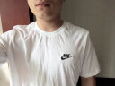 耐克（NIKE）官方 舰店短袖男士 24新款运动服装健身衣纯色棉半袖透气圆领T恤 DO7393-010/晒图退5 M（170/88A） 实拍图