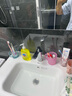 波彼（BOBI）陶瓷一体盆蜂窝铝浴室柜挂墙式储物收纳柜卫生间洗手洗脸洗漱台 60CM灰色铝柜+中边盆【龙头套装】 实拍图