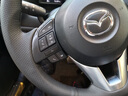 奥迈尔马自达真皮手缝方向盘套昂克赛拉阿特兹CX-5/CX-4马3马6汽车把套 翻毛皮+蓝色回正标 实拍图