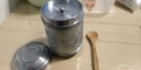 蓝天宏中号兰亭序锡制双盖茶叶罐锡罐金属茶盒储茶罐便携茶具 大口梅兰竹菊（礼盒装）约 200克 实拍图