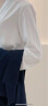 FitonTon白色衬衫女设计感春秋雪纺上衣通勤面试轻熟垂感衬衣 白色 M 晒单实拍图