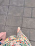 茵曼女装吊带碎花印花连衣裙春夏季海边度假风长裙子 石榴黄 XL 实拍图