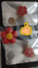 EKUSTYEE  浪漫樱花小胸针可爱日系徽章收领口防走光扣ins潮个性装饰别针扣 红色樱花胸针1个 实拍图