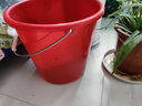 威佳红色水桶手提式10L塑料水桶加厚圆形塑料桶 实拍图