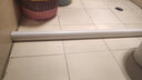 挑三拣四 卫生间实心挡水条浴室环保塑胶PVC直型地面防水隔断条淋浴房一字型隔水条 硅胶白色150厘米送胶 实拍图