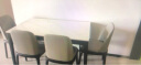 田园驿站意式岩板餐桌椅组合现代简约实木餐桌家用长方形吃饭桌子大小户型 单桌定制 实拍图