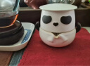 万仟堂（Edenus）茶杯高档  熊猫大侠快客杯茶具一壶一杯旅行办公 羊脂白釉 专享 实拍图