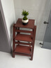 木马人家用梯子可折叠两用加厚实木人字梯置物客厅梯凳登高踏板楼梯椅子 【免安装 可折叠】三层-咖啡色 实拍图