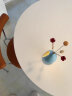左下北欧小户型郁金香圆桌现代简约ins家用咖啡白色餐桌岩板洽谈桌子 90 晒单实拍图