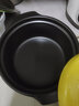 康舒（KANGSHU）砂锅炖锅家用燃气陶瓷锅小号汤煲沙锅煲仔饭煤气灶专用瓦煲煲汤锅 黄色3300ML 实拍图