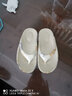 万浦森夏季新款拖鞋女士情侣人字拖韩版凉拖鞋踩屎感夏天外穿时尚凉鞋女 2003-3卡其色 35-36 适合35-36的脚 实拍图