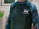 水立方泳衣男士冲浪潜水服防寒长袖上游泳衣速干衣海边度假 黑色 XL  实拍图