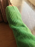 深呼吸DEEP BREATH女装V领纽扣宽松纯羊毛针织开衫女A400676 绿 L (4码) 实拍图