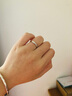 莱绅通灵对戒结婚情侣钻戒男女18K金求婚钻石戒指爱在比利时 【表白礼物】男款白18K金 19号 实拍图