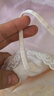 红豆（hongdou）背心女冰丝无痕吊带蕾丝V领轻薄透气条纹打底衫 浅雅粉170 实拍图
