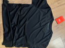 李宁（LI-NING）羽毛球健身运动户外跑步训练休闲短袖T恤ATSP503-1 黑色 M码 男款 实拍图