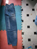 HOUQIYE牛仔裤男修身春夏韩版弹力九分小脚裤子休闲百搭牛仔裤 K32-5蓝色 30(110-120斤) 实拍图