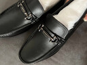 柯盾（KEDUN）春夏季真皮豆豆鞋男真皮软底新款皮鞋英伦一脚蹬懒人驾车男士商务休闲鞋 黑色 41 实拍图
