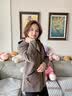 俞兆林（YUZHAOLIN）妈妈装秋冬新款外套中老年人女装50岁60洋气风衣70老人太太上衣服 棕咖色上衣 （春秋款） 3XL (建议125斤~130斤) 实拍图