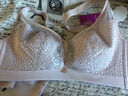 华婷露（Huatinglu） 内衣女夏季无海绵蕾丝性感超薄无钢圈文胸大胸显小全罩杯微聚拢 宛兰-复古粉 85C /38C 实拍图