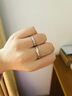 莱绅通灵对戒结婚情侣钻戒男女18K金求婚钻石戒指爱在比利时 【表白礼物】男款白18K金 19号 实拍图