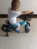 贝琦童（BEIQITONG）儿童自行车单车2-3-4-6-9-10岁男孩童车中大童女孩小孩宝宝脚踏车 尊享蓝【一体轮】暴君轮水壶礼包 14寸适合身高(90-105)CM 实拍图